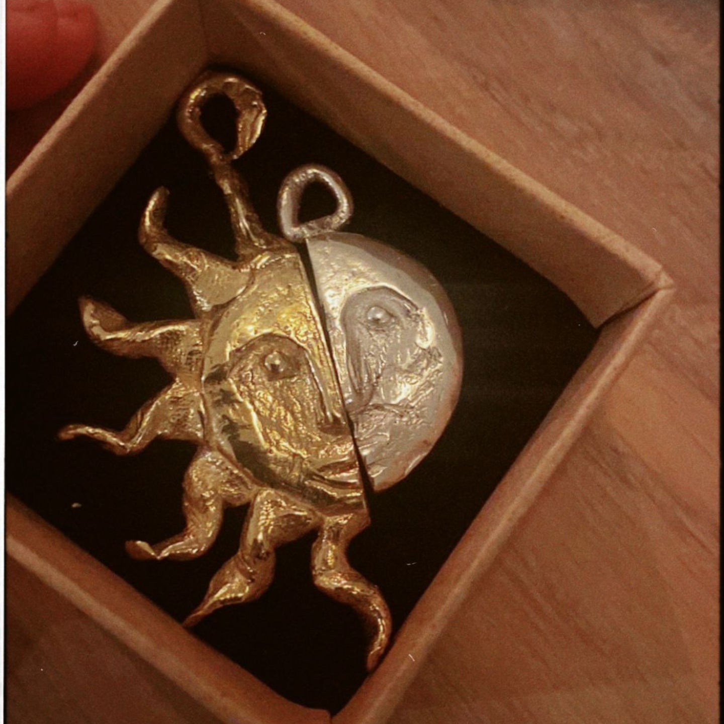 Sol Twin Flame Pendant : Single Half Right