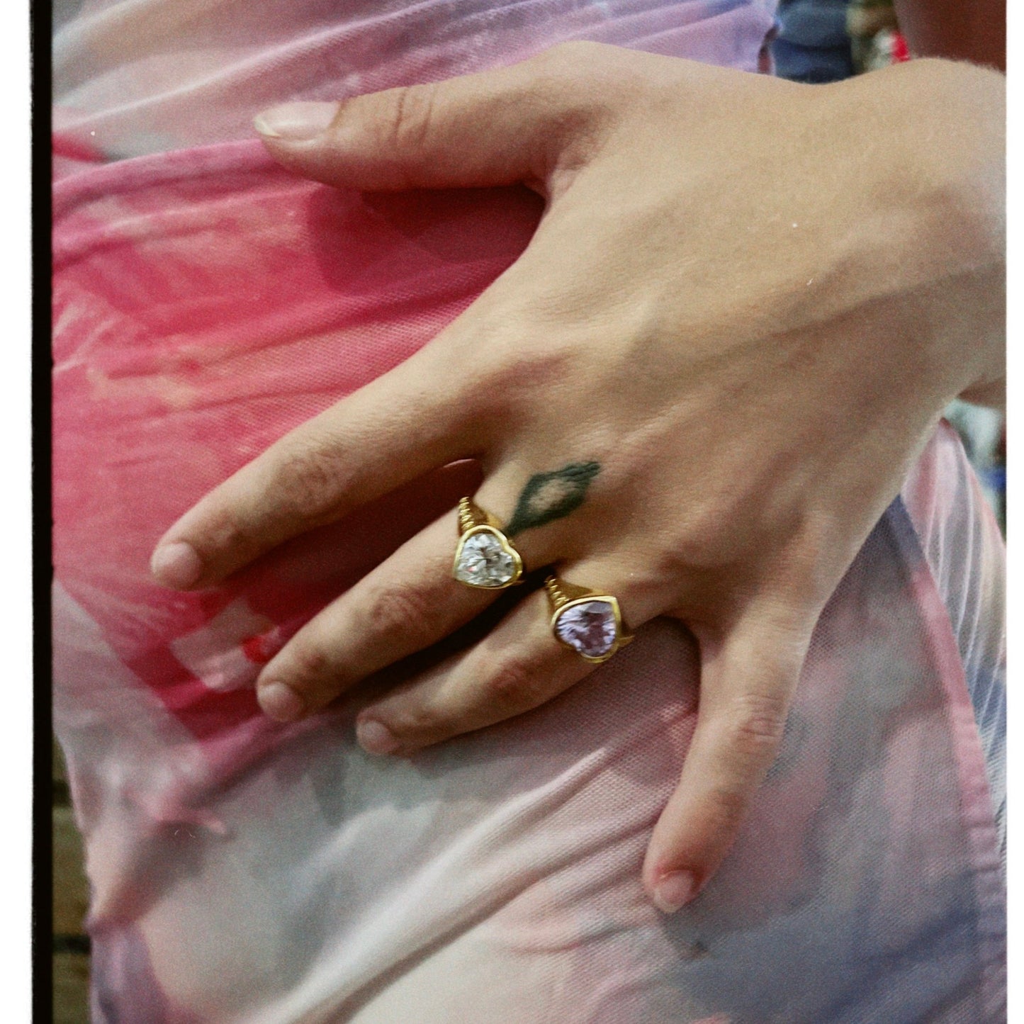 The 'Love Me' Ring with Purple Stone