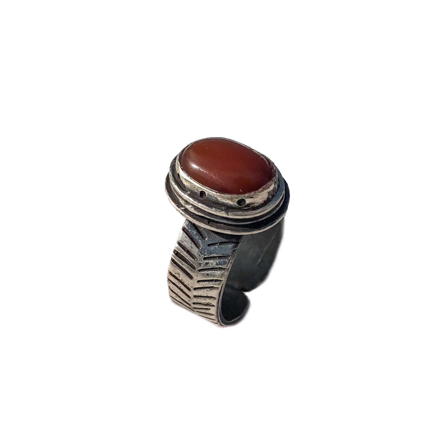 Carnelian Silver Ring