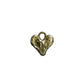 Gold Plated Brass Mini Heart Charm