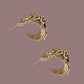 Snake Heavy Weight Gold Vemeil Hoops