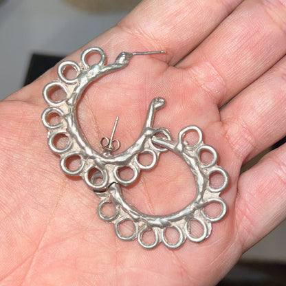 The Dreamers Sterling Silver Hoops