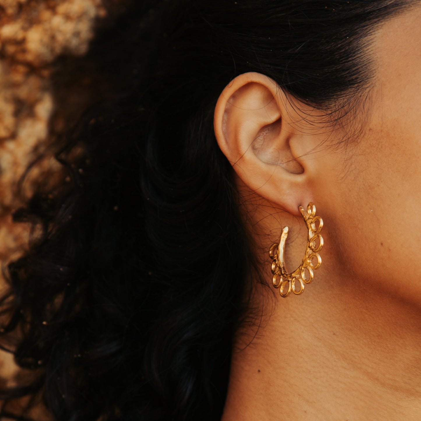The Dreamers Gold Plated Hoops