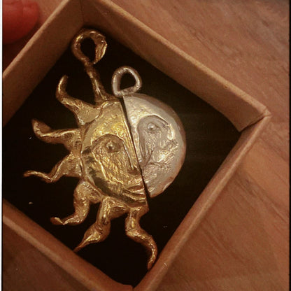 Sol Twin Flame Pendant : Single Half Right